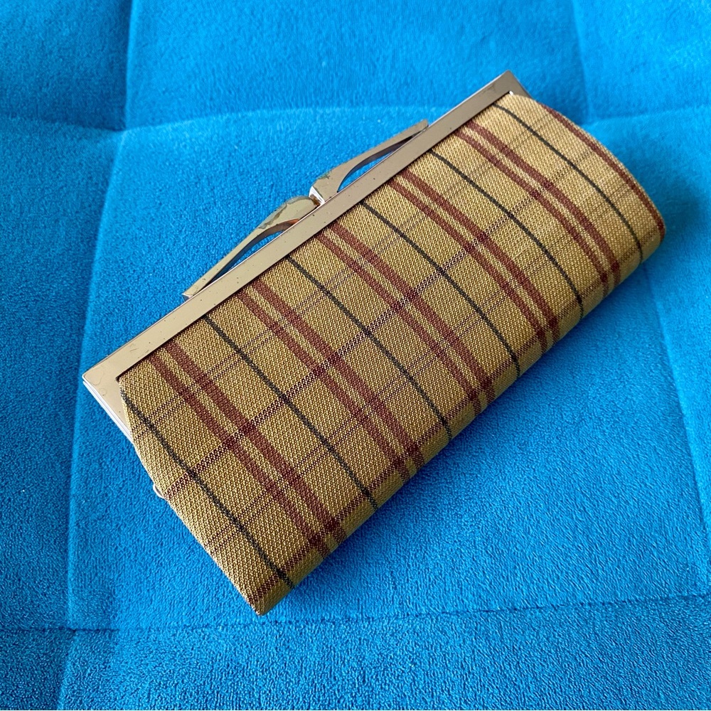 Vintage Japanese Kimono Fabric Wallet – Kiss Lock Clutch Purse